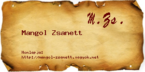 Mangol Zsanett névjegykártya